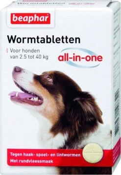 Beaphar All In One Ontwormingsmiddel - Hond 2.5-40 Kg - 4 Tabletten -Huisdierbenodigdheden Korting 827x1200 1