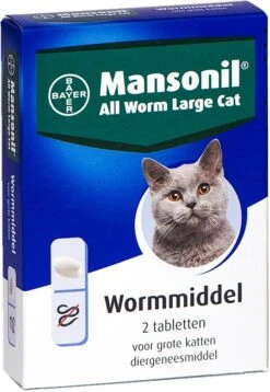Mansonil All Worm Large Cat Ontworming - Grote Kat - 2 Tabletten -Huisdierbenodigdheden Korting 827x1200 5