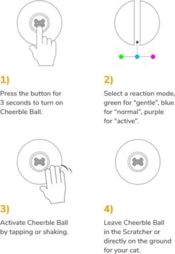 Cheerble Mini Ball 2.0 - Slimme Interactieve Zelf Rollende Bal Voor Katten - 3 Speelmodi - Kattenspeeltjes - USB Oplaadbaar - Rood 17 Cheerble Mini Ball 2.0 - Slimme Interactieve Zelf Rollende Bal Voor Katten - 3 Speelmodi - Kattenspeeltjes - USB Oplaadbaar - Rood -Huisdierbenodigdheden Korting 830x1200 5