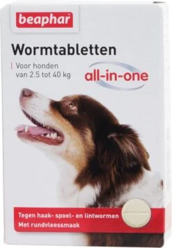 Beaphar All In One Ontwormingsmiddel - Hond 2.5-40 Kg - 4 Tabletten -Huisdierbenodigdheden Korting 832x1200 3