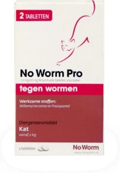 Exil No Worm Pro - Kat - 2 Tabletten -Huisdierbenodigdheden Korting 837x1200 3