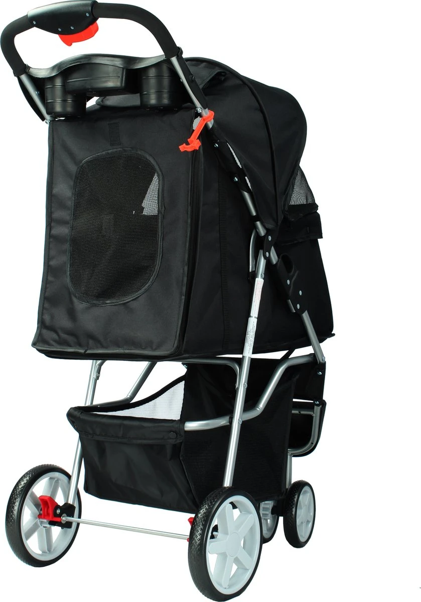 Cabino Inklapbare Hondenbuggy Lars - Zwart 8 Cabino Inklapbare Hondenbuggy Lars - Zwart - Image 6