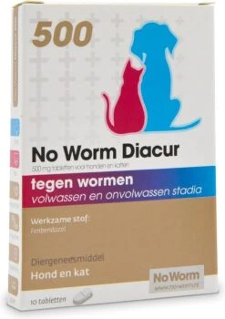 No Worm Diacur 500 Ontworming Hond En Kat 10 Tabletten -Huisdierbenodigdheden Korting 847x1200