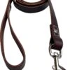 Hondenriem - 180 Cm – Bruine Riem - Leren Hondenriem Met Stiksels – 100% Volnerfleer - Hond -Huisdierbenodigdheden Korting 856x1200