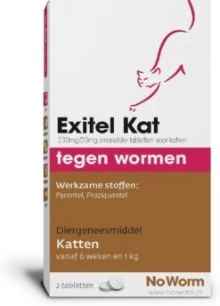 Exitel No Worm Ontwormingsmiddel - Kat 2 Tabl -Huisdierbenodigdheden Korting 862x1200 3