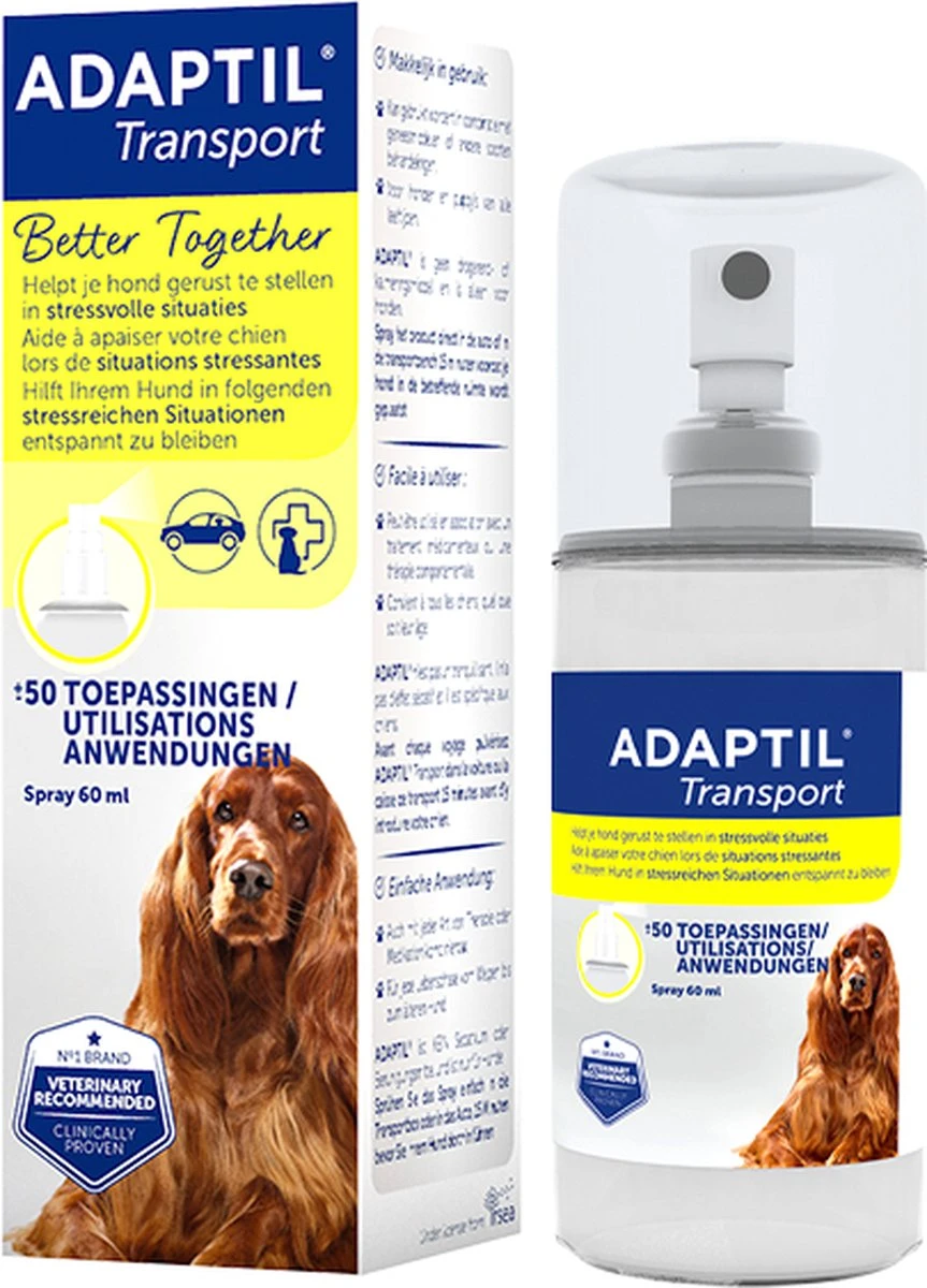 Adaptil Antistressmiddel - Transport Spray Hond - 60 Ml 16 Adaptil Antistressmiddel - Transport Spray Hond - 60 Ml - Image 14