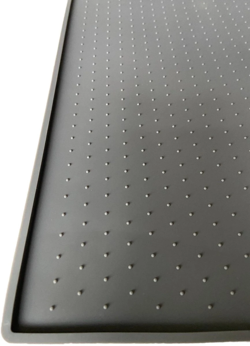 Placemat Voor Voerbak - Voermat Hond Kat - Grijs - Siliconen - 48x30cm 5 Placemat Voor Voerbak - Voermat Hond Kat - Grijs - Siliconen - 48x30cm - Image 3