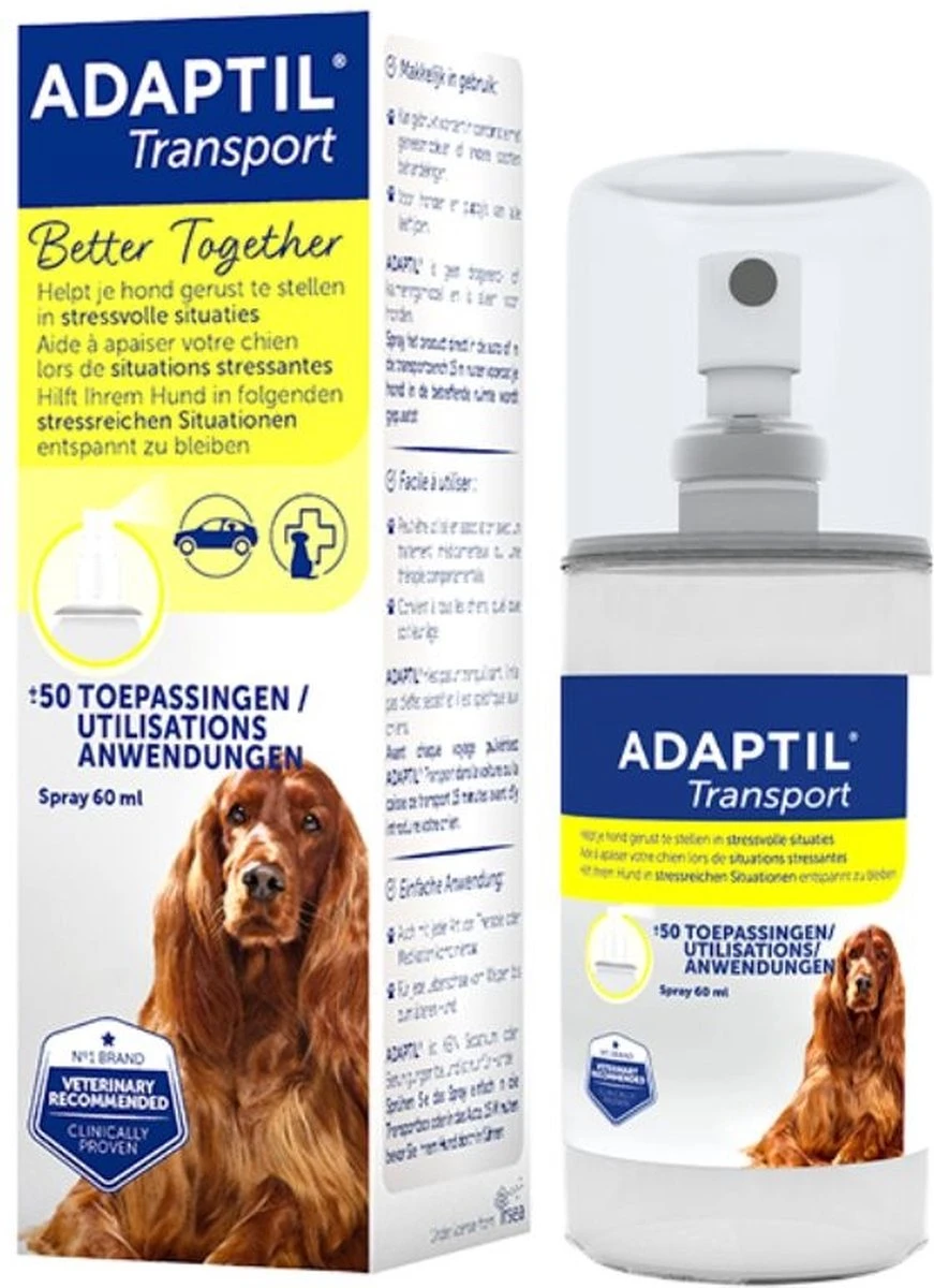 Adaptil Antistressmiddel - Transport Spray Hond - 60 Ml 4 Adaptil Antistressmiddel - Transport Spray Hond - 60 Ml - Image 2