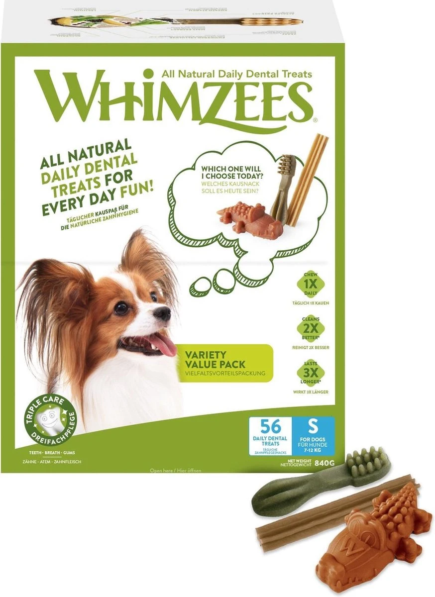 Whimzees Variety Box 840 Gram - 56 Stuks 4 Whimzees Variety Box 840 Gram - 56 Stuks - Image 2