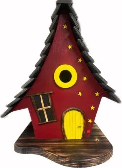 Merkloos Happybird Vogelhuis - Handgemaakt - Uniek - Nestvriendelijk