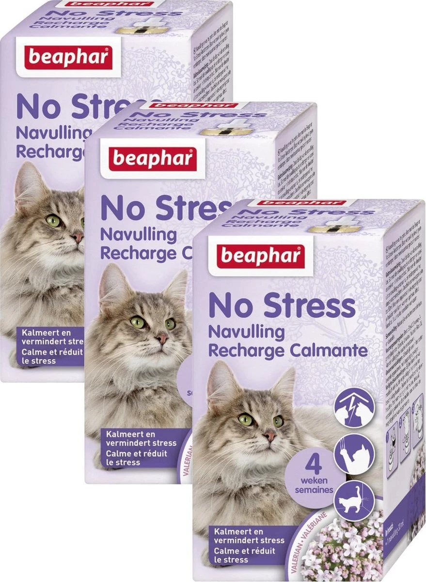 Beaphar No Stress Navulling Kat - Anti Stressmiddel - 3 X 30 Ml 4 Beaphar No Stress Navulling Kat - Anti Stressmiddel - 3 X 30 Ml - Image 2