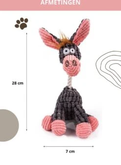 Honden Knuffel - Set Van 2 - Hondenspeelgoed Met Piep - Honden En Katten - Ezel En Giraf - Sellaio -Huisdierbenodigdheden Korting 881x1200 8