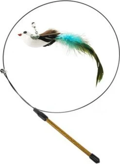 Kattenspeelgoed - Simulatie Vogel - Interactieve Grappige Kattenspeeltjes - Kattenhengel Met Zuignap + 4 Vogels + Een Kattenhengel GRATIS -Huisdierbenodigdheden Korting 883x1200 1