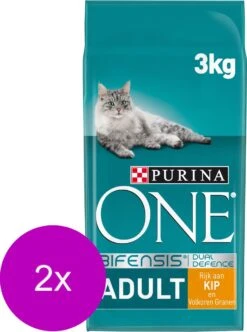 Purina One Adult Kip&Granen - Kattenvoer - 2 X 3 Kg -Huisdierbenodigdheden Korting 893x1200 4