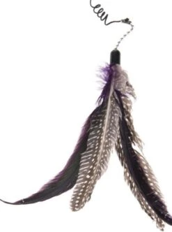 FUZLY - Kattenspeelgoed - Hengel Met Veer - +extra Veer - Kattenspeeltjes - Bewegend Kattenspeelgoed- Kattenspeeltjes Intelligentie - Kattenhengel - Kattenspeeltje Interactief -Huisdierbenodigdheden Korting 893x1200 6