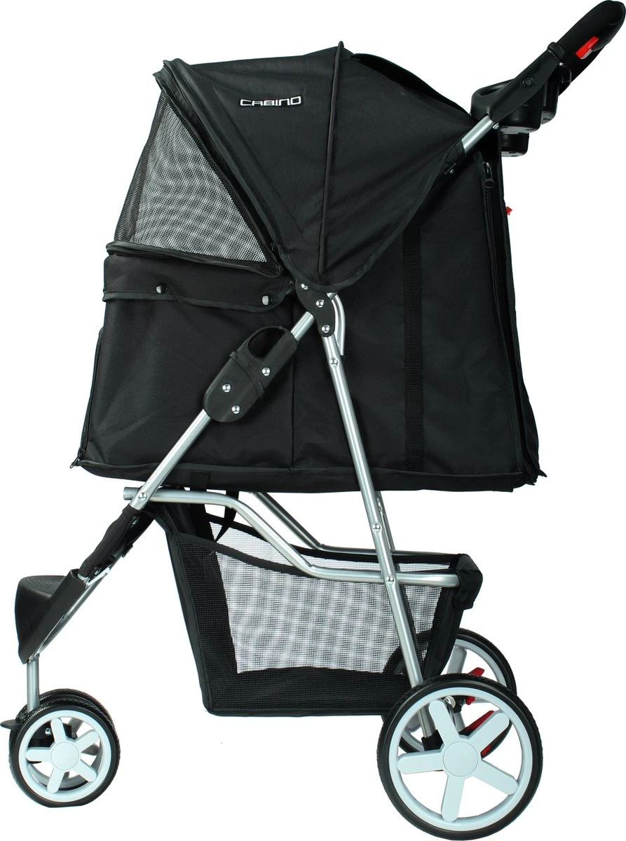 Cabino Inklapbare Hondenbuggy Lars - Zwart 4 Cabino Inklapbare Hondenbuggy Lars - Zwart - Image 2