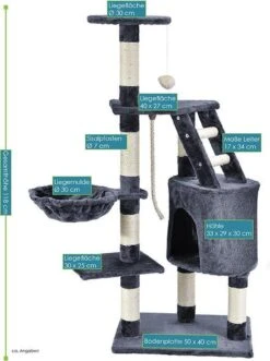 Merkloos Katten Krabpaal Buffy - 118 X 50 X 40 Cm - Grijs 13 Merkloos Katten Krabpaal Buffy - 118 X 50 X 40 Cm - Grijs -Huisdierbenodigdheden Korting 895x1200 6
