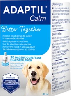 Adaptil Calm Navulling - 48 Ml - Anti-stress Hond - 1 Navulling Voor Adaptil Calm Verdamper 12 Adaptil Calm Navulling - 48 Ml - Anti-stress Hond - 1 Navulling Voor Adaptil Calm Verdamper -Huisdierbenodigdheden Korting 896x1200 2