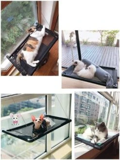 Kattenhangmat - Hangmat Kat- Kattenhangmat Raam – Kattenbed - Kattenhangmand - Kattenkussen -Huisdierbenodigdheden Korting 896x1200 5