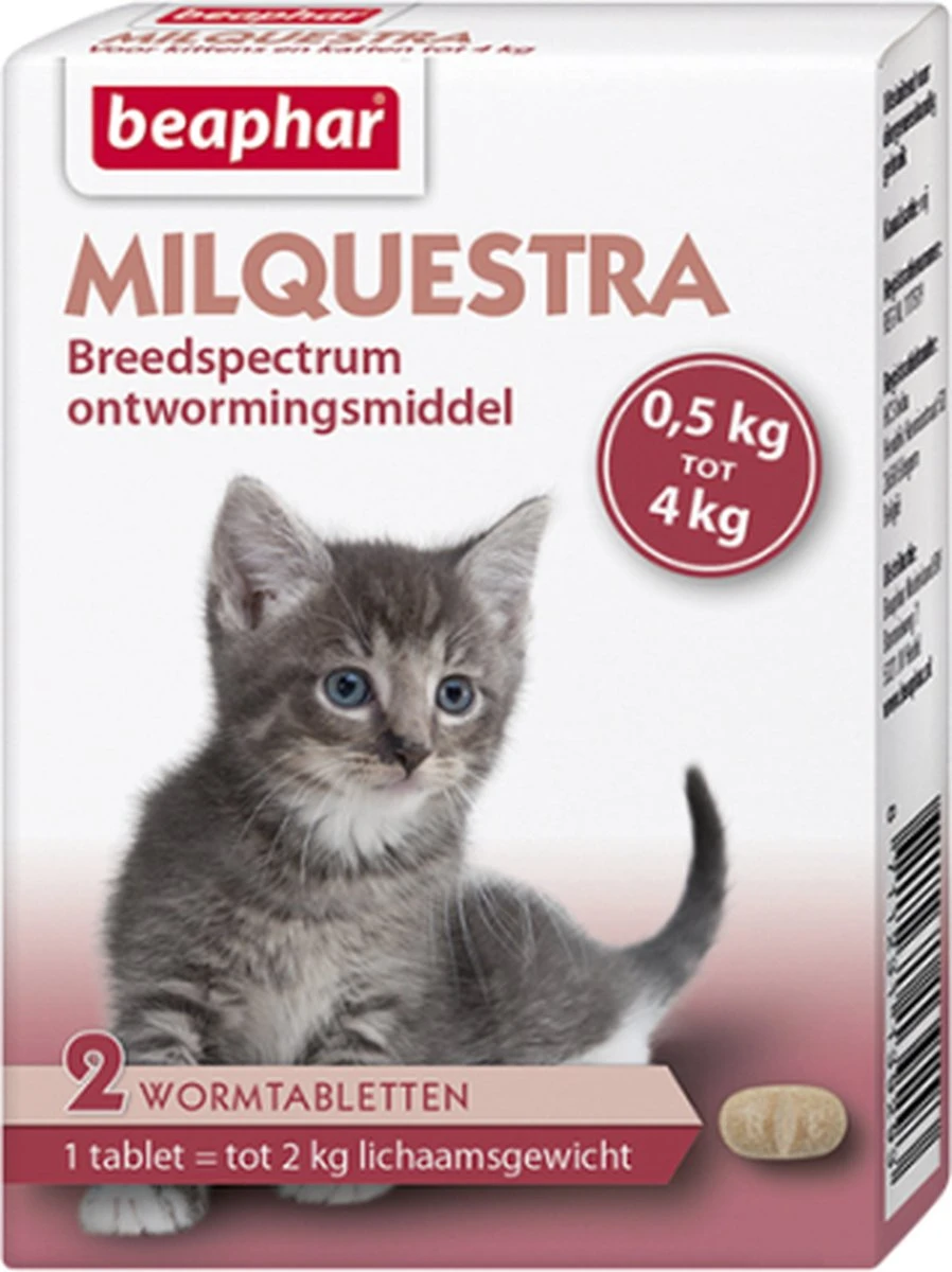 Beaphar Milquestra Kleine Kat/kitten - 0,5 Tot 4 Kg - 2 Tabletten 12 Beaphar Milquestra Kleine Kat/kitten - 0,5 Tot 4 Kg - 2 Tabletten - Image 10