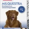 Beaphar Milquestra Ontworming Tabletten Hond 5-50kg 2 Tabletten