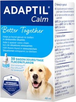 Adaptil Calm Navulling - 48 Ml - Anti-stress Hond - 1 Navulling Voor Adaptil Calm Verdamper 14 Adaptil Calm Navulling - 48 Ml - Anti-stress Hond - 1 Navulling Voor Adaptil Calm Verdamper -Huisdierbenodigdheden Korting 900x1200 40