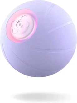 Cheerble Wicked Ball 2.0 - Slimme Interactieve Zelf Rollende Bal Voor Middelgrote Honden - 3 Speelmodi - Honden Speelgoed - Hondenspeeltjes - USB Oplaadbaar - Paars