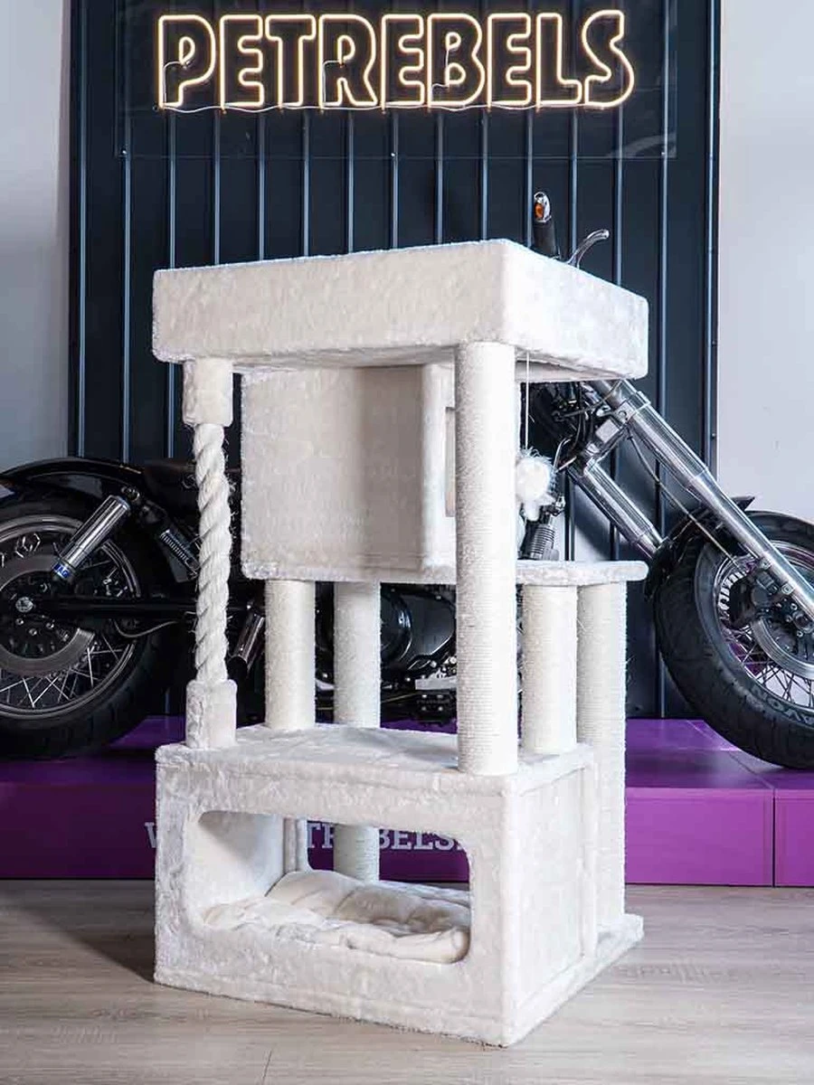 Petrebels Lodge 107 Krabpaal - Creme - Design - Zeer Stabiel 3 Petrebels Lodge 107 Krabpaal - Creme - Design - Zeer Stabiel - Image 2