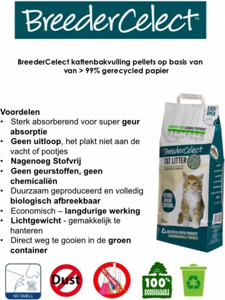2x Breedercelect Kattenbakvulling 30 Liter 4 2x Breedercelect Kattenbakvulling 30 Liter - Image 2