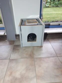 Bronneger Exclusive - Kattenhuis - XXL - Kattenbak Ombouw Kast - Kattenmand -Huisdierbenodigdheden Korting 900x1200 94