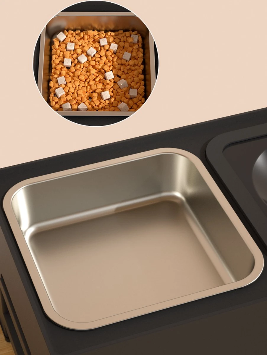 Voerbak Hond - In Hoogte Verstelbaar - Rvs Voerbak - Hondenvoerbak - Voerbak Hond Met Standaard - Voerbak Dubbel - Anti Schrokbak Hond - Drinkbak Hond - Honden - Kattenbak - Slow Feeder - Hond - Kat - Hondenmand - Hondenvoer - Kattenvoer - Zwart 4 Voerbak Hond - In Hoogte Verstelbaar - Rvs Voerbak - Hondenvoerbak - Voerbak Hond Met Standaard - Voerbak Dubbel - Anti Schrokbak Hond - Drinkbak Hond - Honden - Kattenbak - Slow Feeder - Hond - Kat - Hondenmand - Hondenvoer - Kattenvoer - Zwart - Image 2