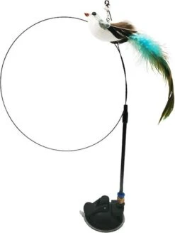 Kattenspeelgoed - Simulatie Vogel - Interactieve Grappige Kattenspeeltjes - Kattenhengel Met Zuignap + 4 Vogels + Een Kattenhengel GRATIS -Huisdierbenodigdheden Korting 903x1200 5