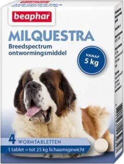 Beaphar Milquestra Ontworming Tabletten Hond 5-50kg 2 Tabletten -Huisdierbenodigdheden Korting 906x1200 2