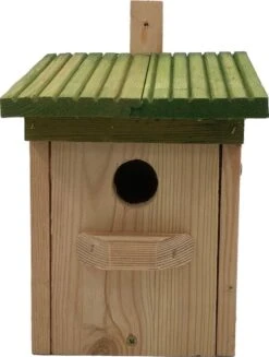 GARDEN SPIRIT Vogelhuisje Nestkast Boswachtershutje Koolmees - Groen -Huisdierbenodigdheden Korting 906x1200 7
