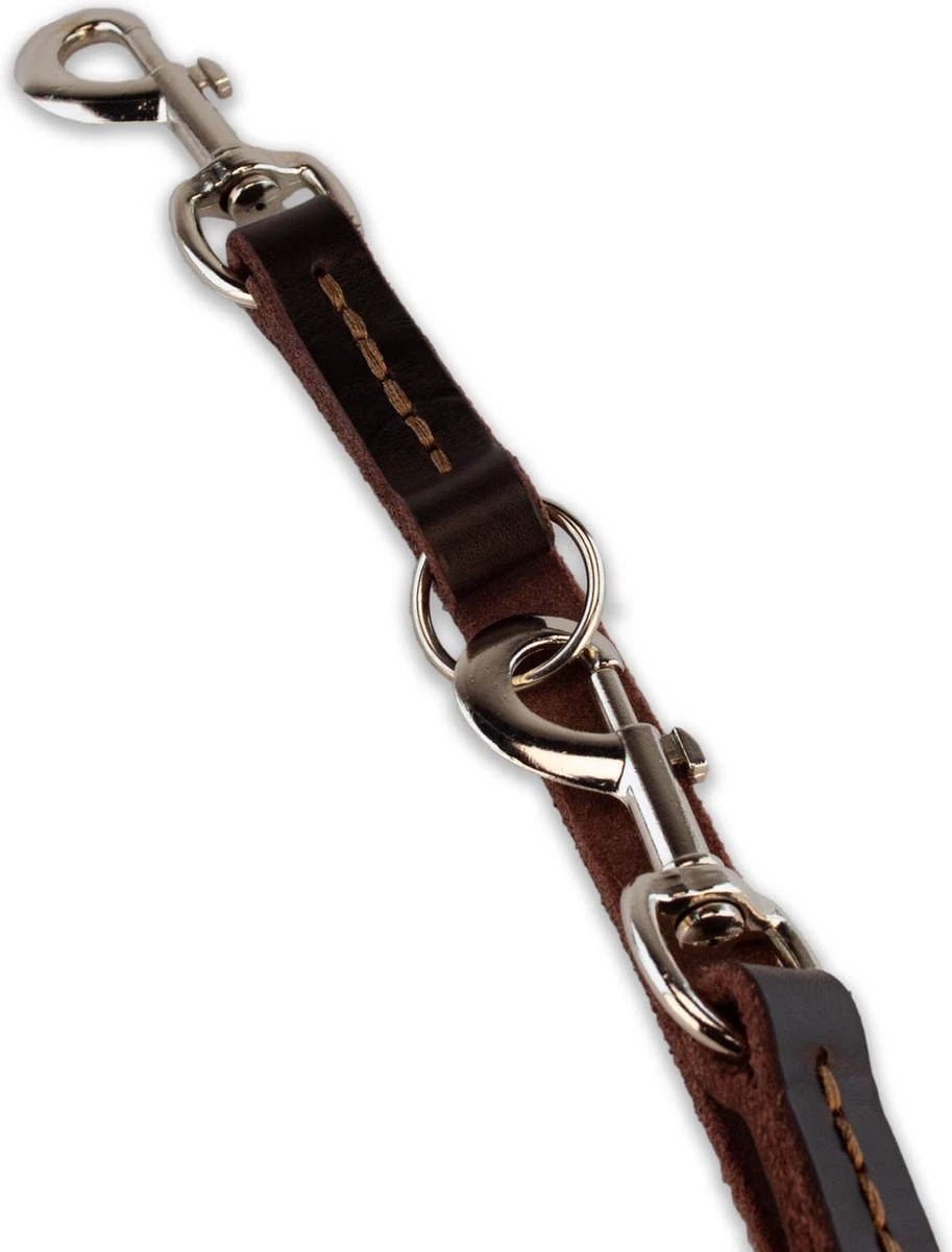 Multifunctionele Hondenriem - 220cm - Bruin - Leren Hondenriem - 100% Volnerfleer - Hondenriem Leer - Leiband Hond 12 Multifunctionele Hondenriem - 220cm - Bruin - Leren Hondenriem - 100% Volnerfleer - Hondenriem Leer - Leiband Hond - Image 10