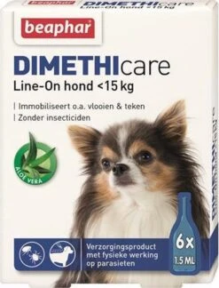 Beaphar Dimethicare Line-on Vlooien- En Tekenmiddel Hond - 15 Tot 30 Kg - 6 Pipetten -Huisdierbenodigdheden Korting 915x1200 2