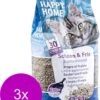 Happy Home Clumping Clean - Kattenbakvulling - 3 X 20 L 1 Happy Home Clumping Clean - Kattenbakvulling - 3 X 20 L -Huisdierbenodigdheden Korting 916x1200