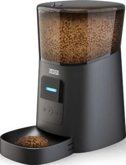 Automatische Voerbak Kat En Hond - Voerautomaat Met Smartphone Besturing - Voerinhoud 6 Liter - Voerdispenser - Zedar A600 -Huisdierbenodigdheden Korting 917x1200