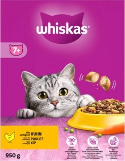 Whiskas 7+ Kattenbrokken - Kip - Doos 5 X 950 G -Huisdierbenodigdheden Korting 928x1200 4