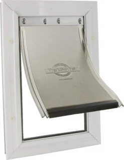 Staywell 620 Hondenluik - Aluminium - Wit -Huisdierbenodigdheden Korting 929x1200 2