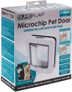 SureFlap Microchip Huisdierluik L - Bruin - 18 X 17 Cm -Huisdierbenodigdheden Korting 929x1200 5