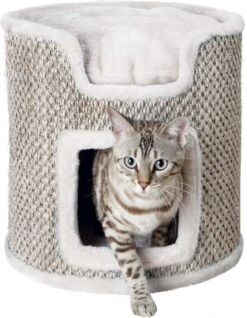 Trixie Krabton Ria Krabpaal Lichtgrijs/Natuur - 37X37X37 CM -Huisdierbenodigdheden Korting 933x1200 4