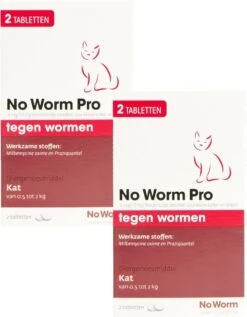 No Worm Pro Kat & Kitten - Anti Wormenmiddel - 2 X 2 Tab Vanaf 0.5 Kg Vanaf 6 Weken -Huisdierbenodigdheden Korting 934x1200 6