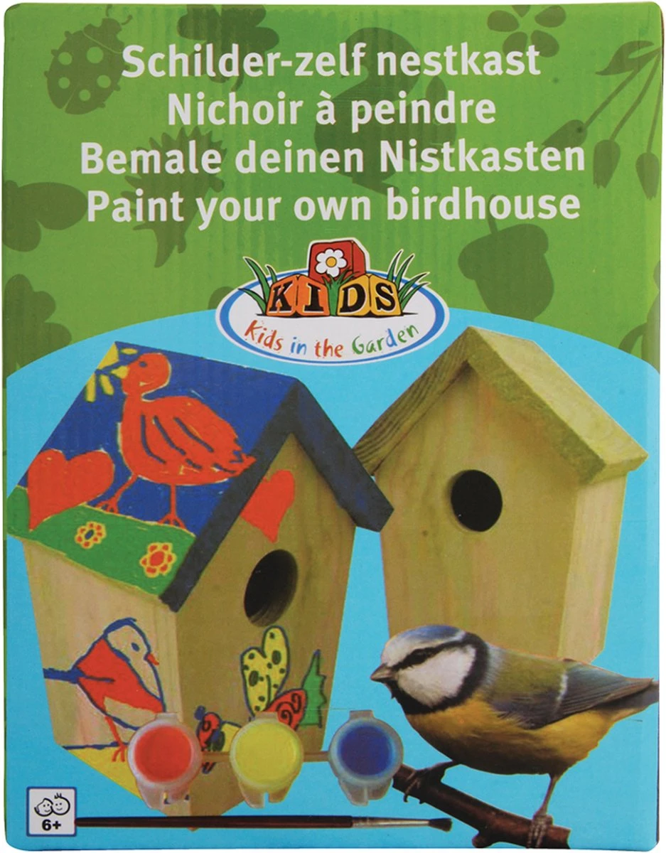 Esschert Design - Doe Het Zelf Nestkastje Met Verf - 15 X 12 X 20 Cm 9 Esschert Design - Doe Het Zelf Nestkastje Met Verf - 15 X 12 X 20 Cm - Image 7