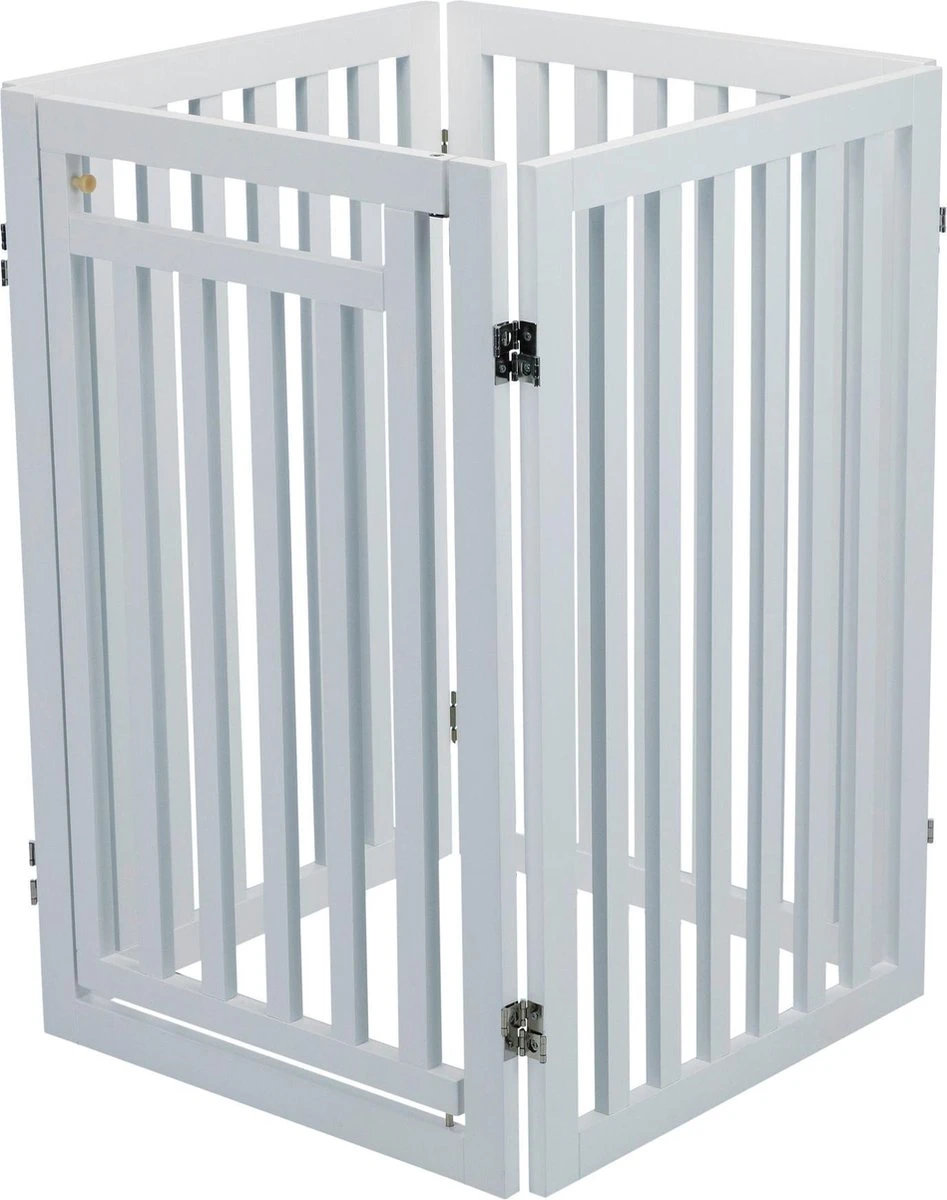 Trixie Hondenhek Met Deur Wit - 60-160 X 81 CM 9 Trixie Hondenhek Met Deur Wit - 60-160 X 81 CM - Afbeelding 7