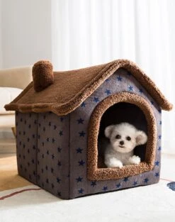 Château Animaux® Hondenhuis - Kattenhuis - 50 X 40x 46 Cm - Dierenhuis - Kattenhok - Hondentent - Hondenhuisjes Voor Binnen - Bruin 12 Château Animaux® Hondenhuis - Kattenhuis - 50 X 40x 46 Cm - Dierenhuis - Kattenhok - Hondentent - Hondenhuisjes Voor Binnen - Bruin -Huisdierbenodigdheden Korting 948x1200 3