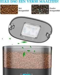 Catlux 2-in- 1 Automatische Voerbak - Kat En Hond - Voerautomaat Dispenser - Voerdispenser - Pet Feeder Met Timer - Voice Recorder - App Besturing - 6L -Huisdierbenodigdheden Korting 953x1200 4