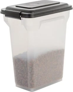 Iris Ohyama Air Tight Food Container ATS-M - Kunststof- 20 Liter - Transparant/Zwart - Met Schepje -Huisdierbenodigdheden Korting 955x1200 1