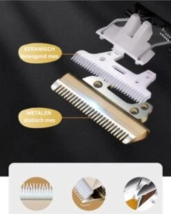 BeautyFit - 16-delig Hondentondeuse Set - Professionele Honden Trimset - Dieren Tondeuse Voor Dikke Vacht - Meest Complete Set - Inclusief 4 Opzetkammen - Hondenschaar - Mist Verstuiver - Handschoen Borstel - Nagelknipper -Huisdierbenodigdheden Korting 959x1200