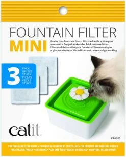 Catit Filters Drinkfontein Mini - Kanttendrinkbak - 15x12x2.5 Cm Wit 3 Stuks -Huisdierbenodigdheden Korting 963x1200 5